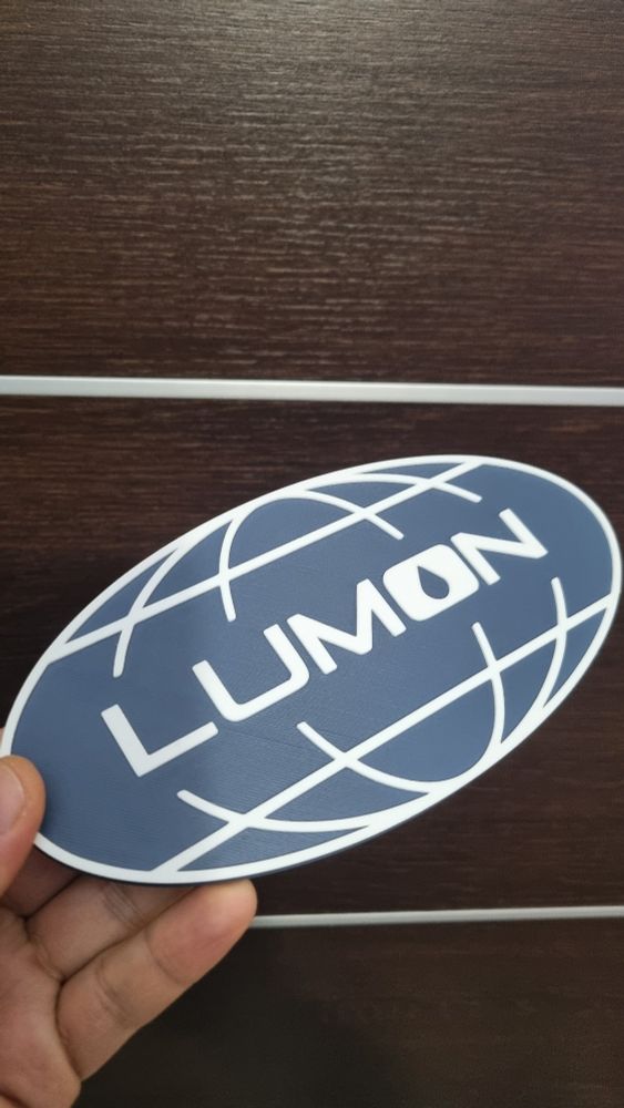 3d-printed lumon logo from severance tv series 