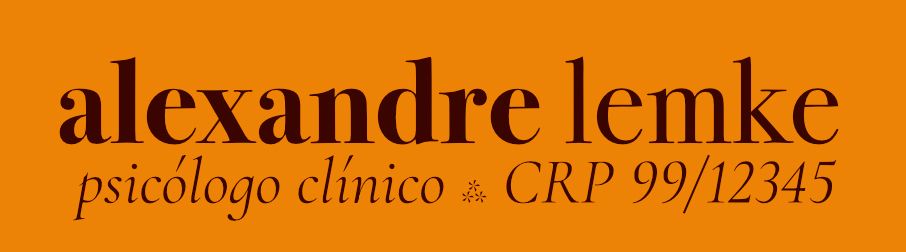 alexandre lemke psicólogo clínico crp 99/12345