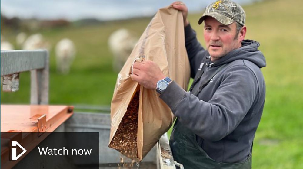 Farmer Andy Morris on Logie Farm near Fife, Scotland.
