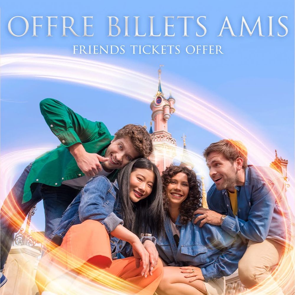 Un groupe d’amis avec des rayons de lumière.