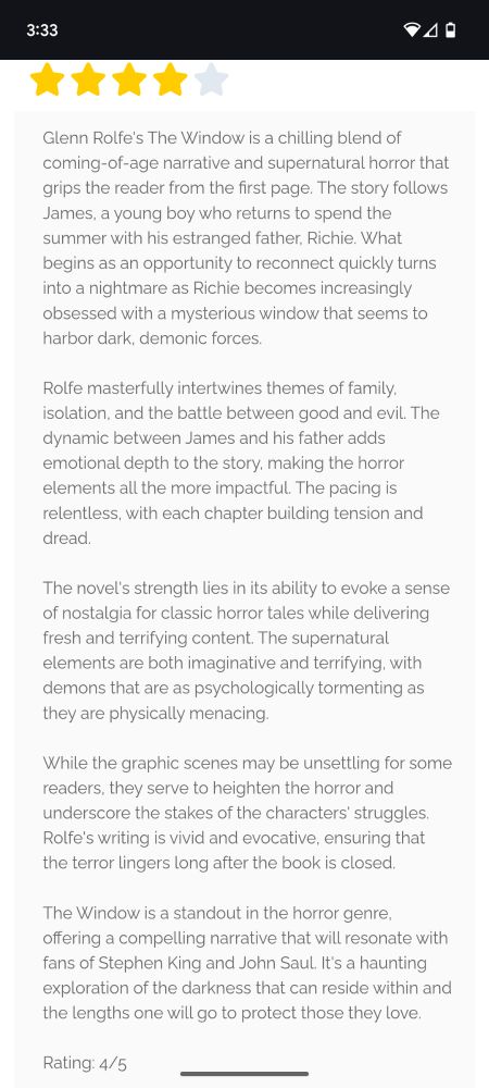 Really nice new review of my novel THE WINDOW. 
❤️