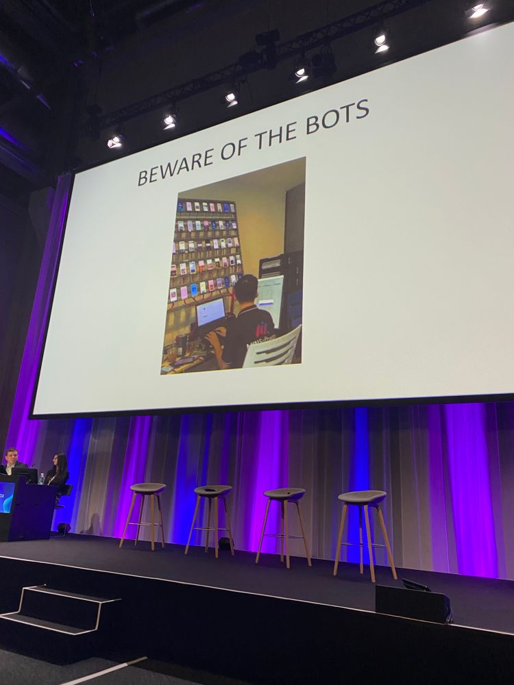 Picture of a bot center. Like the Matrix.