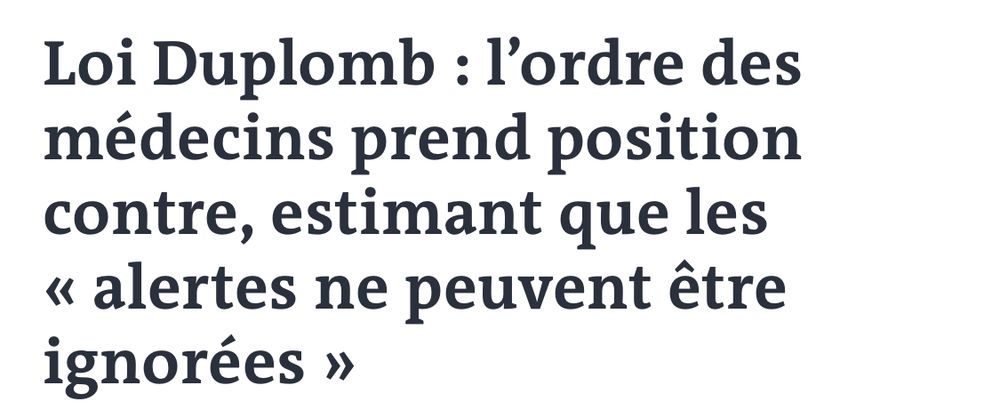 Loi Duplomb: l’ordre des médecins prend position contre, estimant que les «alertes ne peuvent être ignorées»