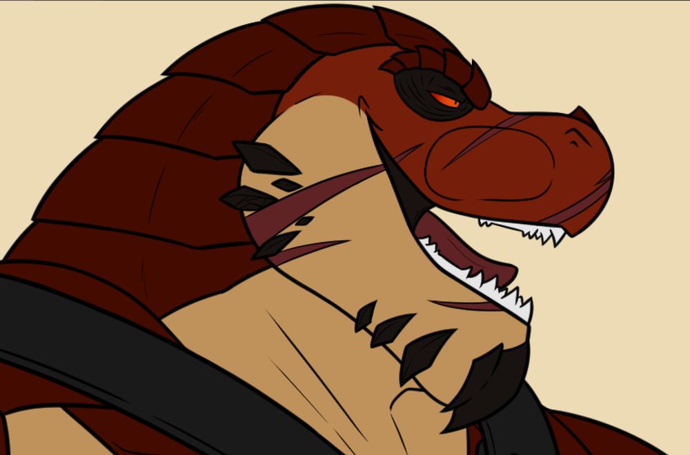 Close up to Donovan's face. New updated look for my OC