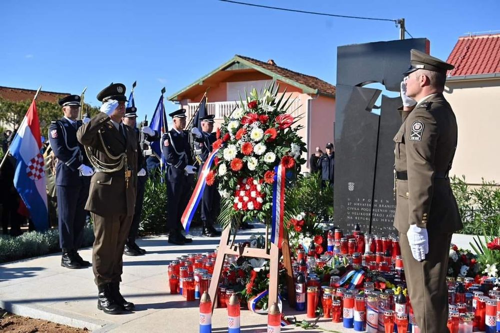 Monument to fallen defenders and civilians of Škabrnja, killed by serbian terrorists. May they rest in peace.