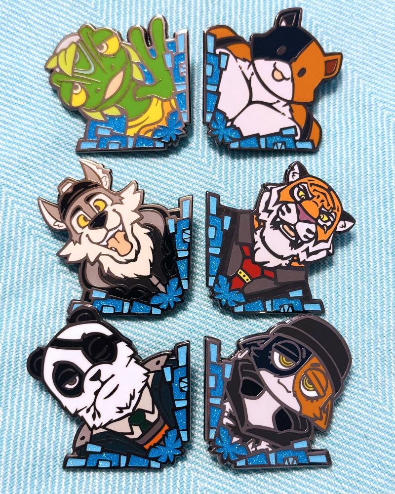 Ziggy, Meowscles, Wendell, Oscar, Patch, Meow Skulls