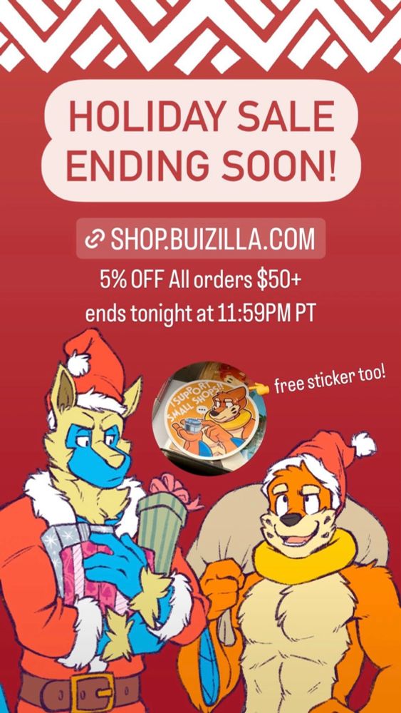The Holiday Sale ends tonight! ❄️ shop.buizilla.com