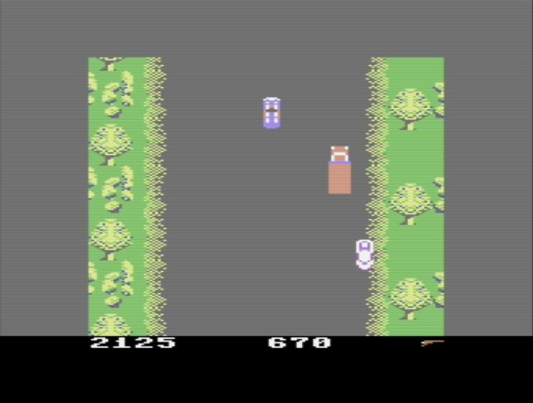 Screenshot of Spy Hunter for Commodore 64