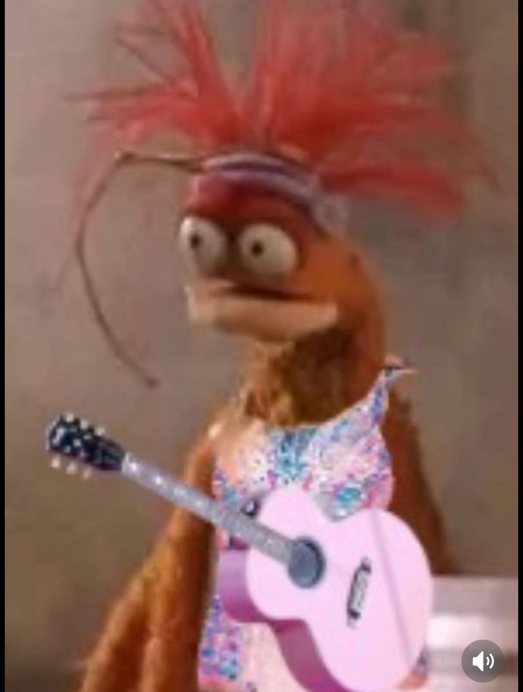 Pepe meme in the lover bodysuit and guitar 