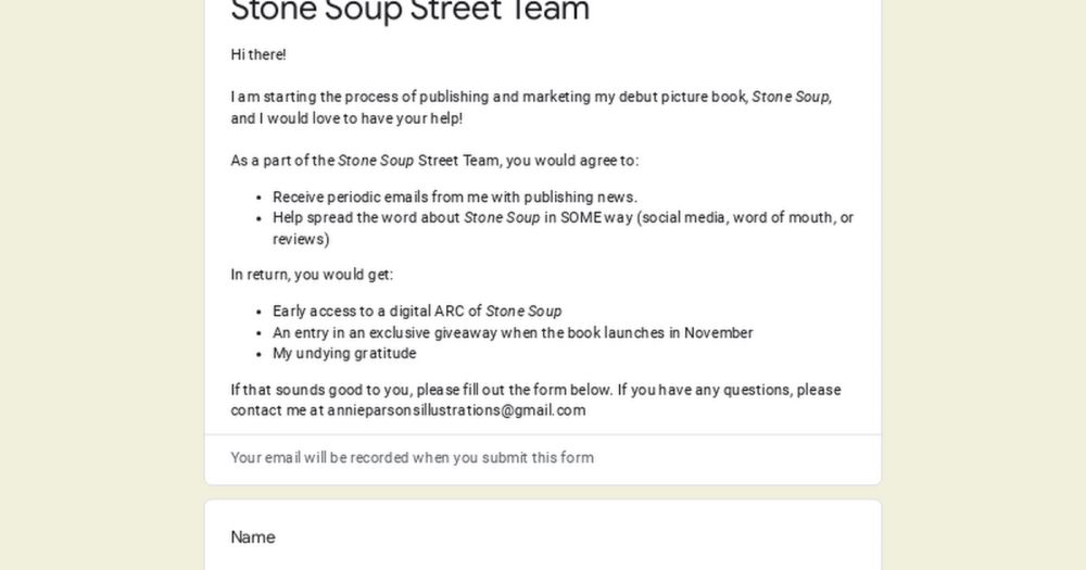 Stone Soup Street Team