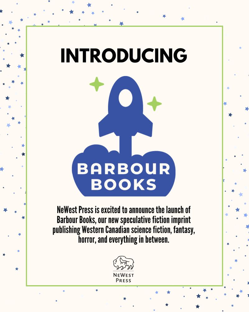 Introducing Barbour Books. Logo of a blue rocket ship blasting towards green stars.