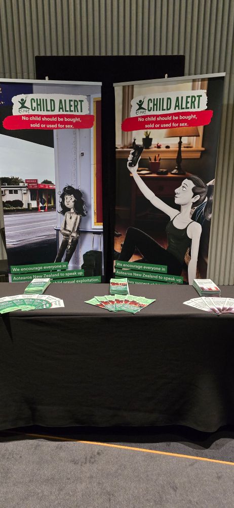 Exhibition stand for ECPAT Child Alert