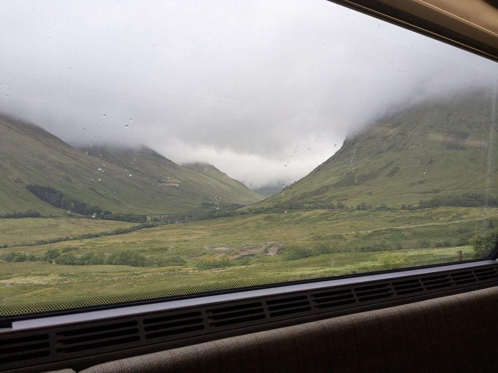 Blick aus dem Zugfenster 