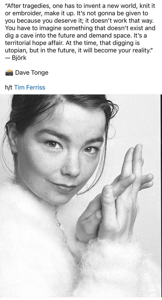 Phot of young Bjork
