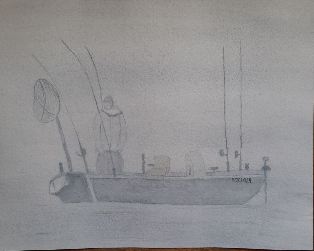 Watercolor depiction of the previous photo.