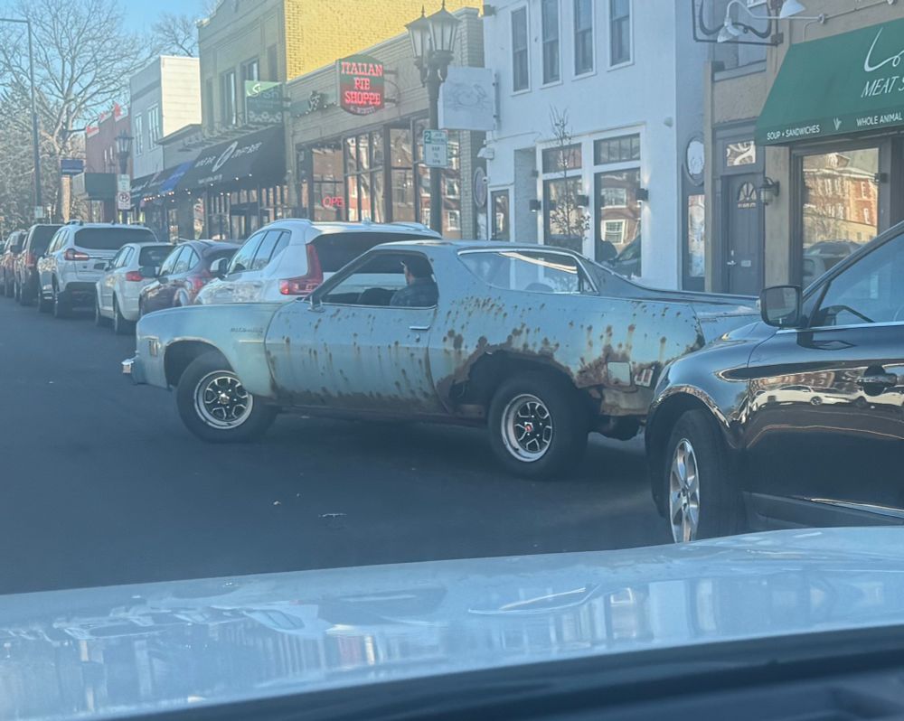 A rusty El Camino