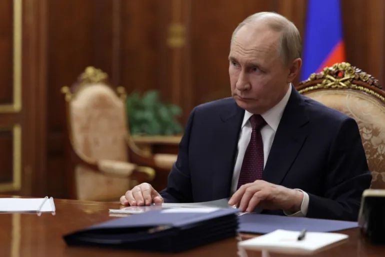 Russian President Vladimir Putin has denounced “discriminatory” Western sanctions abetted by an unfair financial system as his country’s economy teeters on the brink of recession, wounded by trade restrictions and the cost of his war in Ukraine.

Putin made the comments in an interview with China’s official Xinhua news agency published on Saturday, on the eve of his trip to hold talks with Chinese President Xi Jinping, and attend a massive parade commemorating the end of World War II after Japan’s formal surrender.“It is essential to end the use of finance as an instrument of neo-colonialism, which runs counter to the interests of the Global Majority,” Putin said, according to the full transcript of his interview published by Xinhua.

“Alongside our Chinese partners, we support the reform of the International Monetary Fund and the World Bank. We are united in the view that a new financial system must be based on openness and true equity,” Putin said in his interview, which overflowed with praise for China.

A new financial system would provide “equal and non-discriminatory access to its tools for all countries and reflecting the real standing of member states in the global economy”, Putin said.

“I am confident that Russia and China will continue to work together towards this noble goal, aligning our efforts to ensure the prosperity of our great nations,” he added.

Putin will be in China, Russia’s biggest trading partner, from Sunday to Wednesday in a four-day visit that the Kremlin has called “unprecedented”.