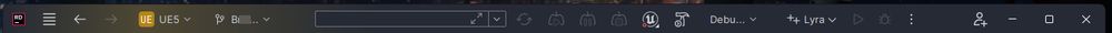 Rider IDE main toolbar, source control and project configuration textfields aren't readable only showing a few characters. Tool buttons are hidden like Settings, etc. 

Removing separators doesn't help, Rider seems to have inherent spacing between left | center | right toolbars. 