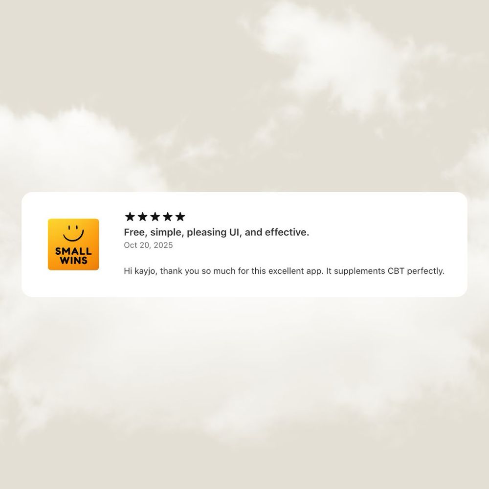 User App review for Small Wins Method