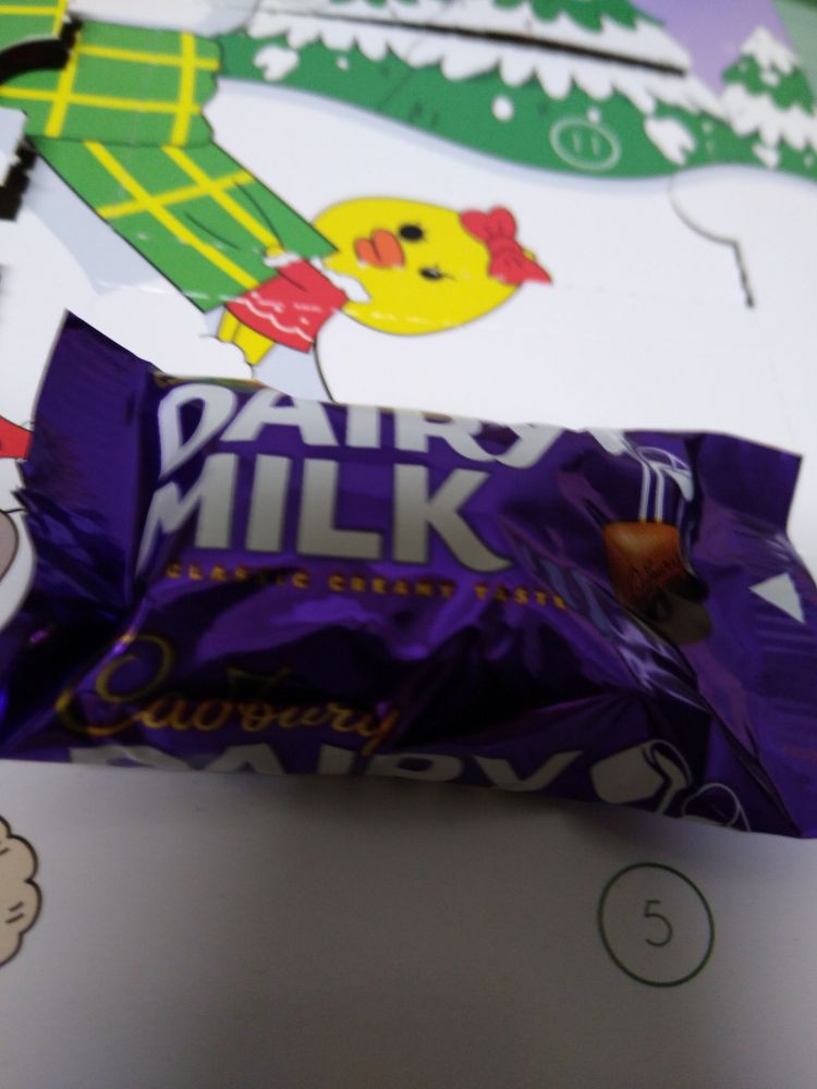 piece of Cadbury dairy milk 
