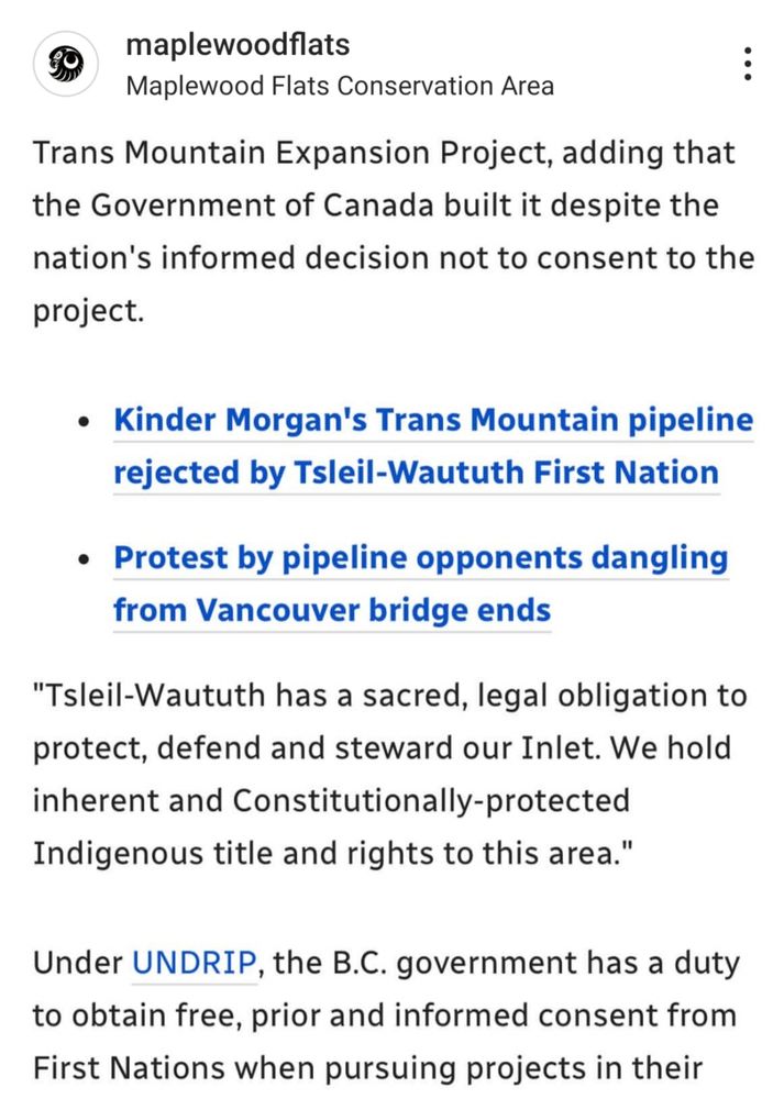 Text about dredging Burrard Inlet,  BC to facilitate Trans Mountain Pipeline project