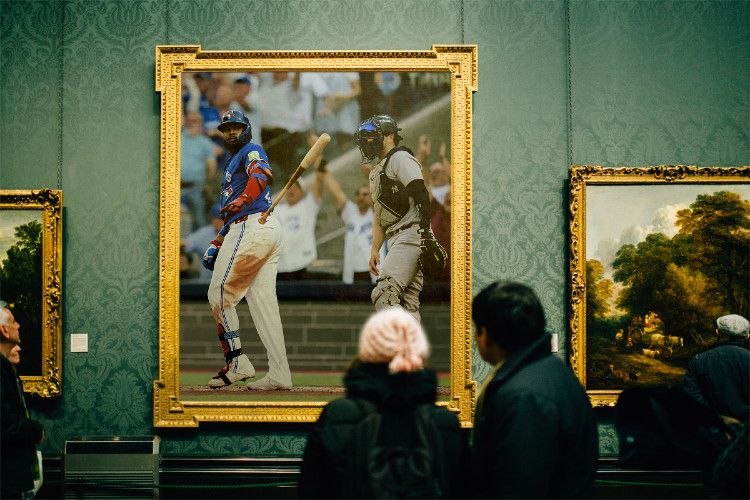 Vladdy’s bat flip after his grand slam home run. 