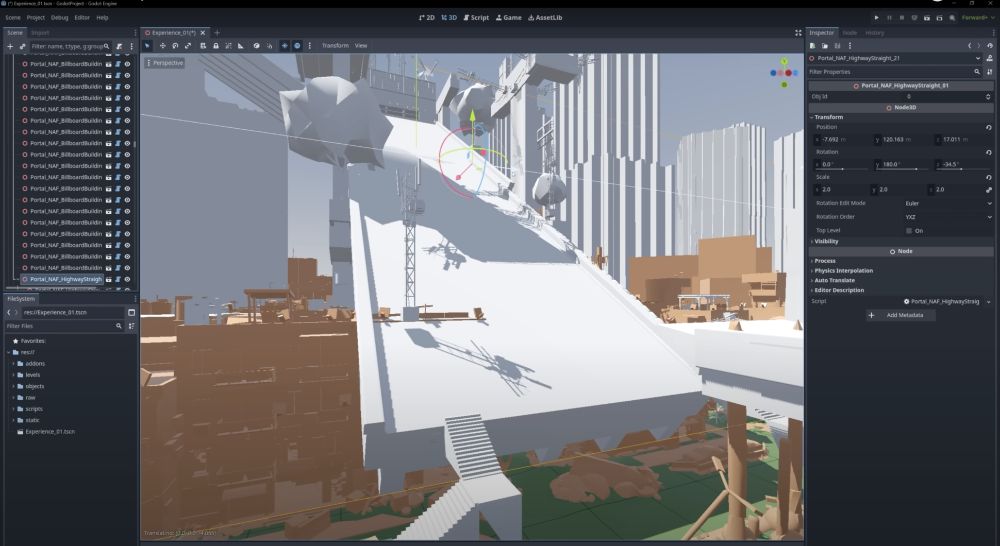 Godot Engine for Battlefield showing how a map can be edited to add content.