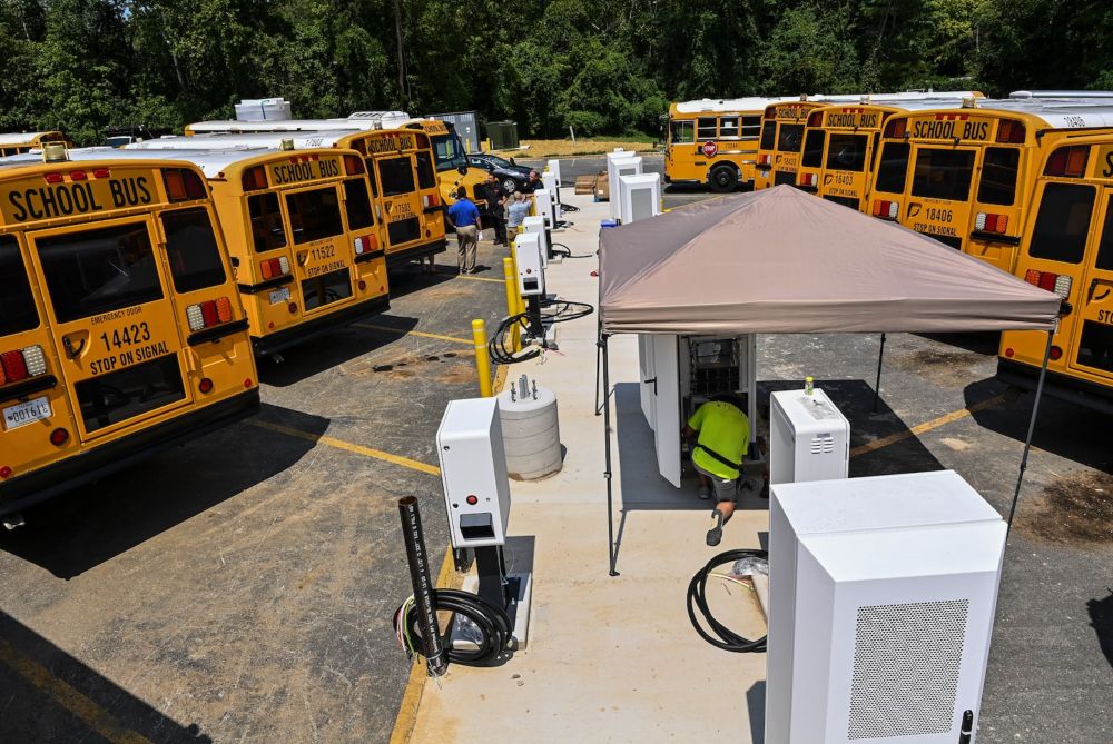 Yellow school buses are going green with a $1 billion investment