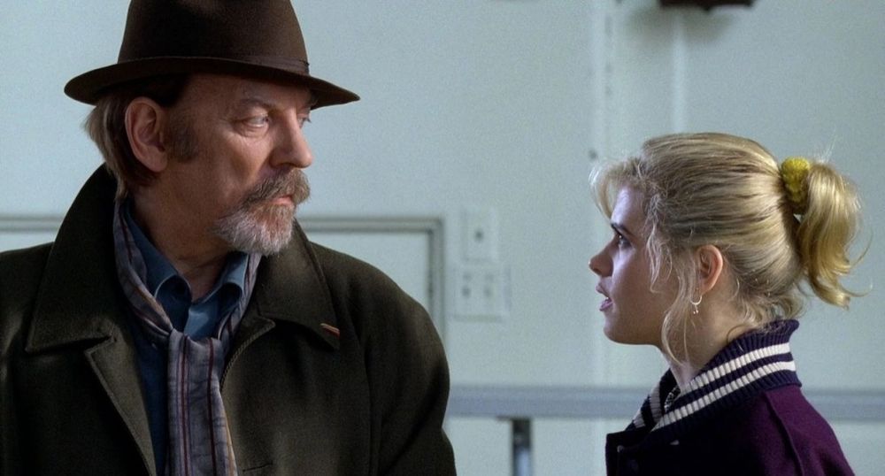 Donald Sutherland as the watcher Merrick in the 1992 Buffy the Vampire Slayer movie