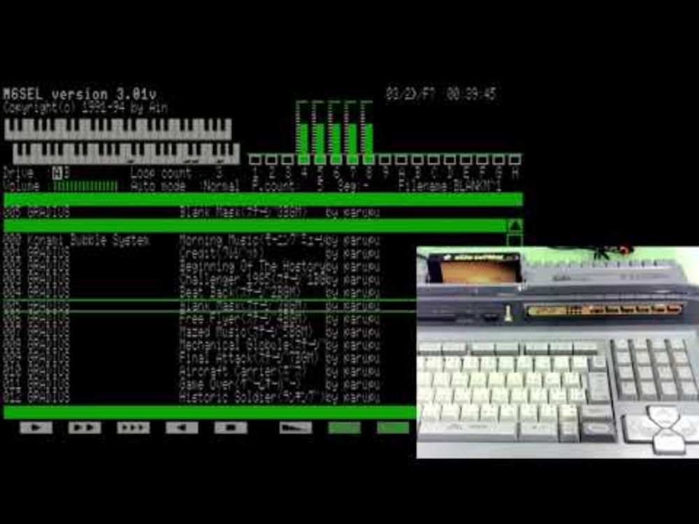 MSX実機演奏SCC使用「グラディウス」全曲集 by parupu　(C)1985 Konami