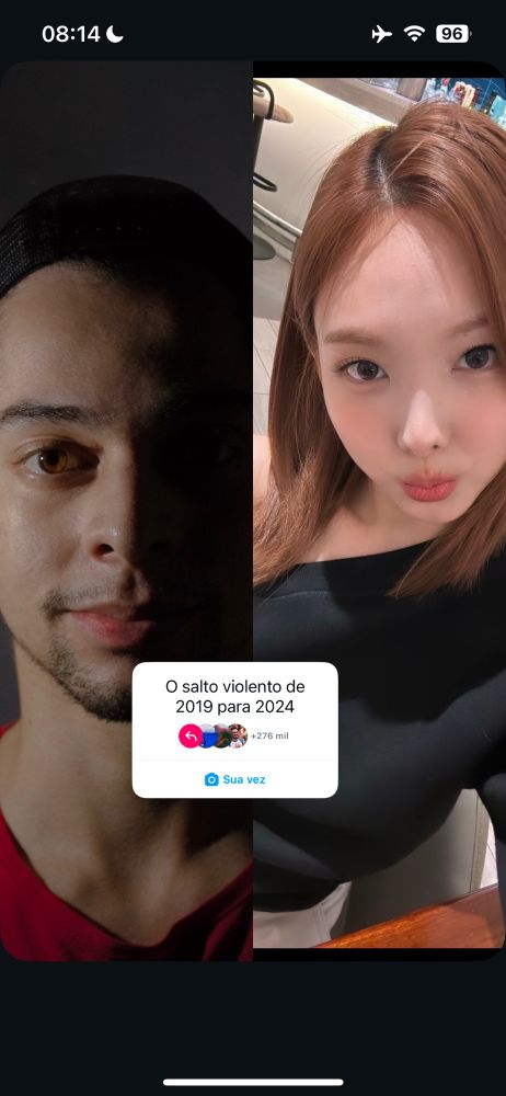 O salto violento de 2019 para 2024. 
