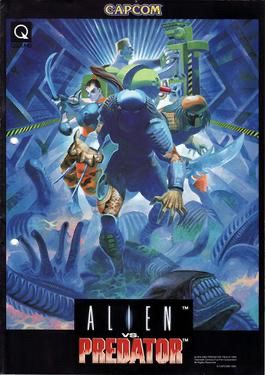 Alien vs Predator (Capcom) arcade poster