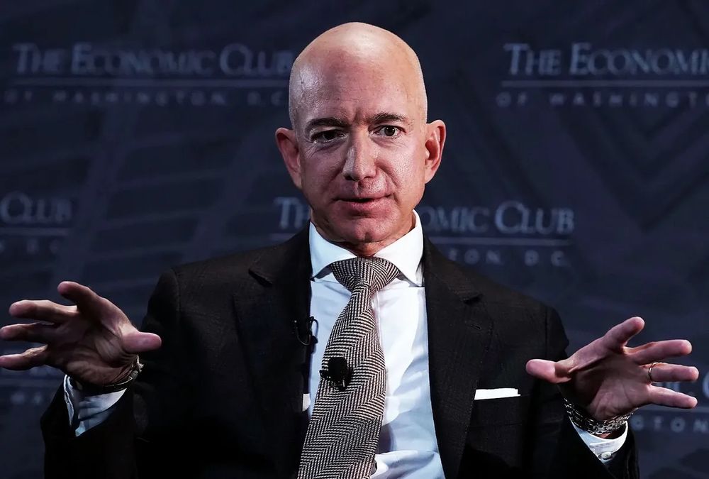 Bezos and no cat.