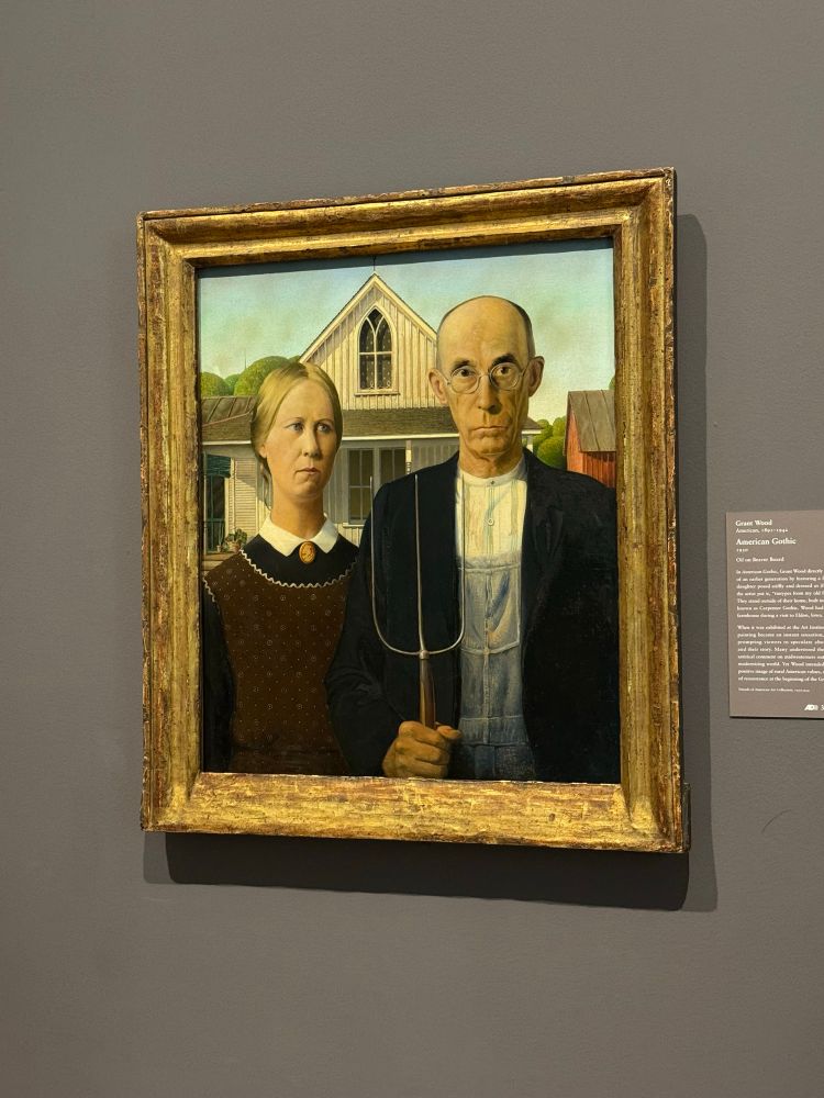 Famous Grant wood painting