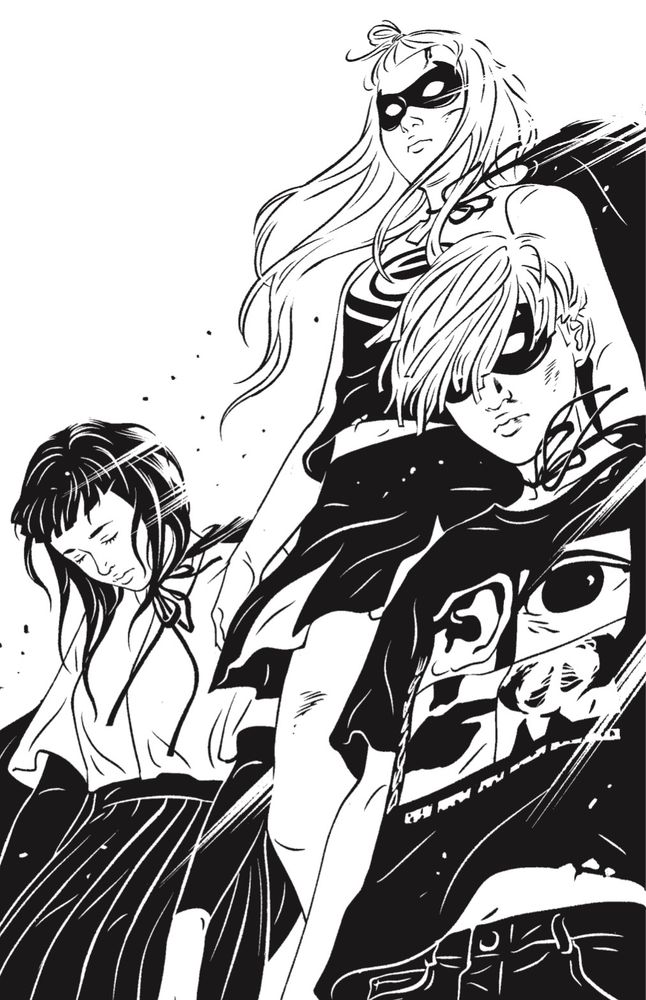 Akari, Sakura et Nozomi, les trois personnages principaux.
© Kaneko Atsushi 2022