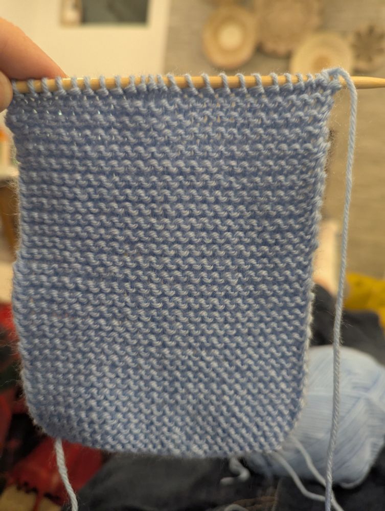 The first six inches of a Christmas gift scarf. Why exactly did I decide to do this again?!