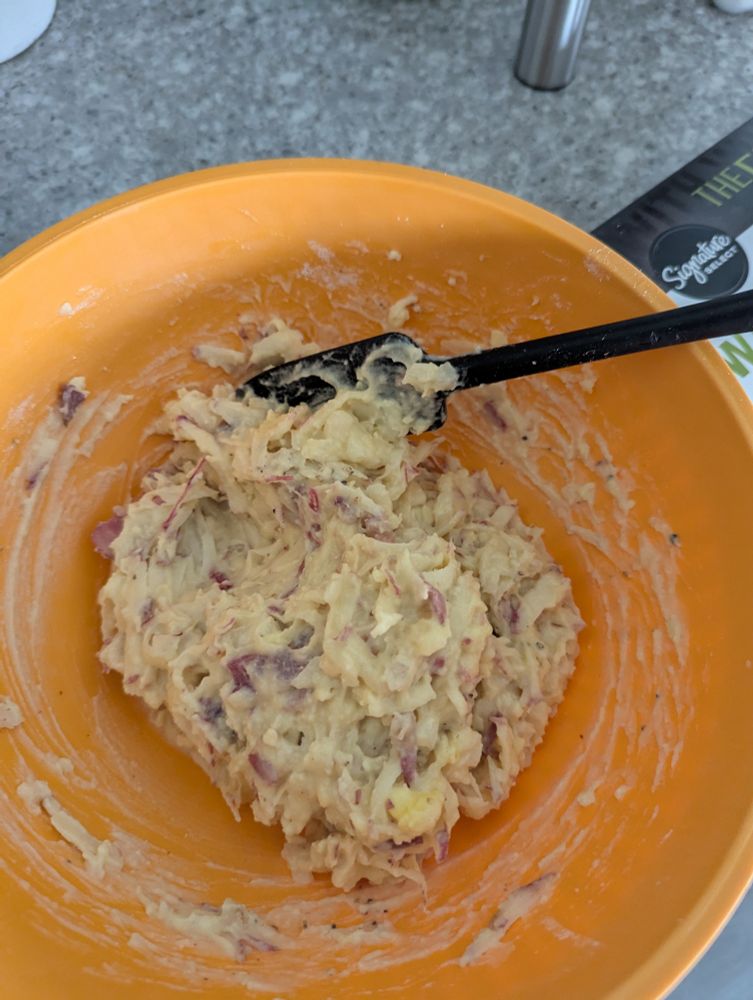 It looks like a sloppy mess, but I promise that it will be worth it! 
