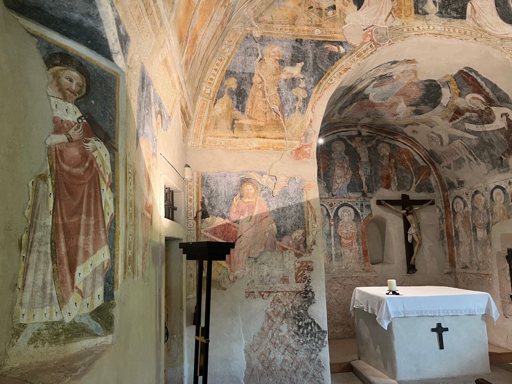 View of Oswald wall-painting in context