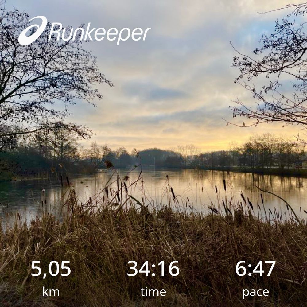 Ochtend run. 5KM in 34:16. 
