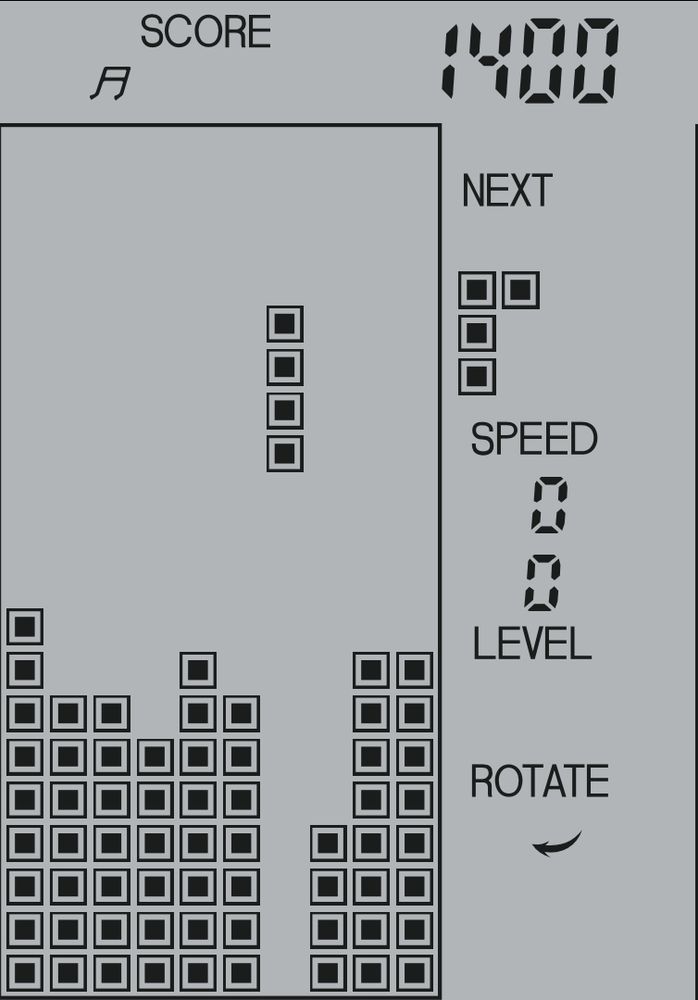 A screenshot of the 96-in-1 Brick Game being played in MAME.