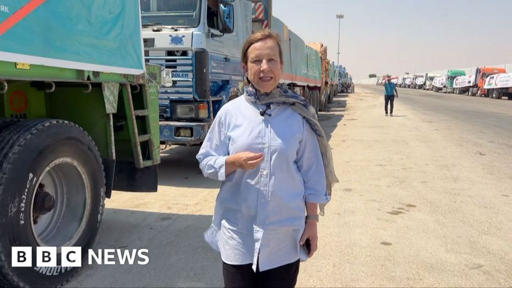 The BBC's Chief International Correspondent Lyse Doucet is travelling with Palestinian Prime Minister Mohammad Mustafa and Egypt’s Foreign Minister Badr Abdelatty.