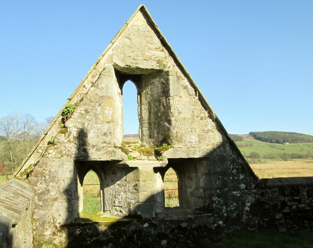 the remains of a medieval chapel built by the monks of Byland Abbey,