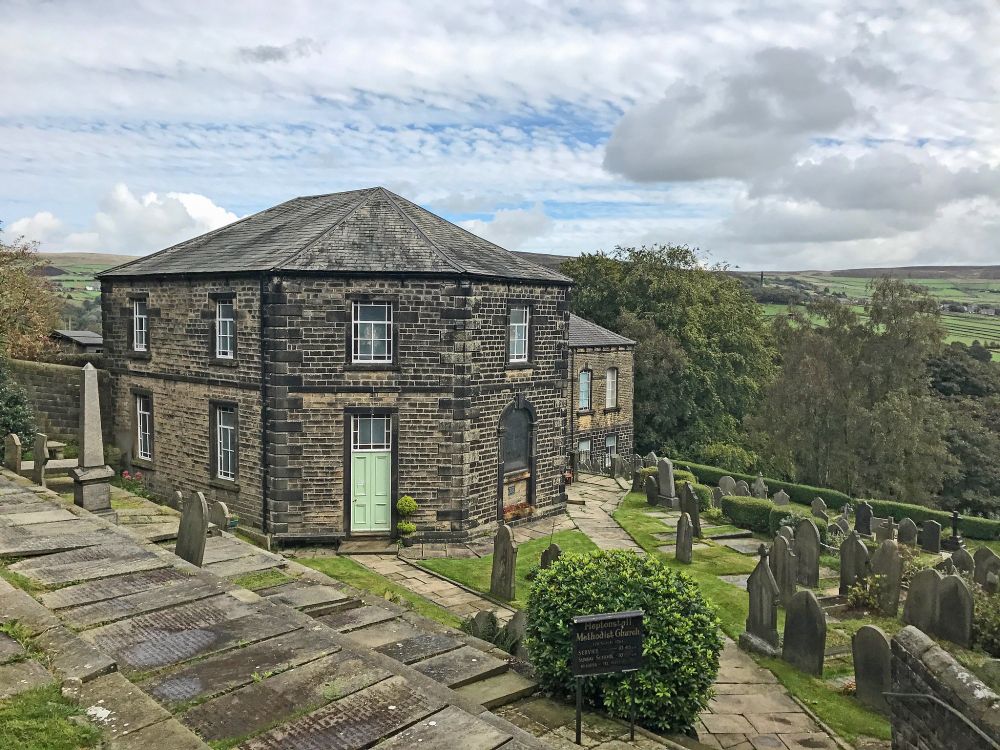 Heptonstall’s Octagonal Chapel, founded in 1764, is one of the oldest surviving Methodist churches in the world.