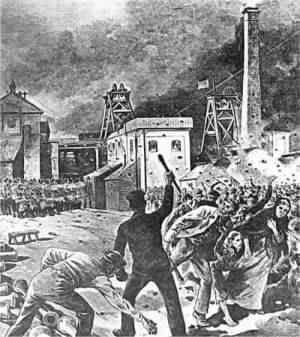  In 1893 however some 300,000 miners had been either locked-out or on strike, depending on your point of view. An initially peaceful dispute turned violent and ended in tragedy in Featherstone. 