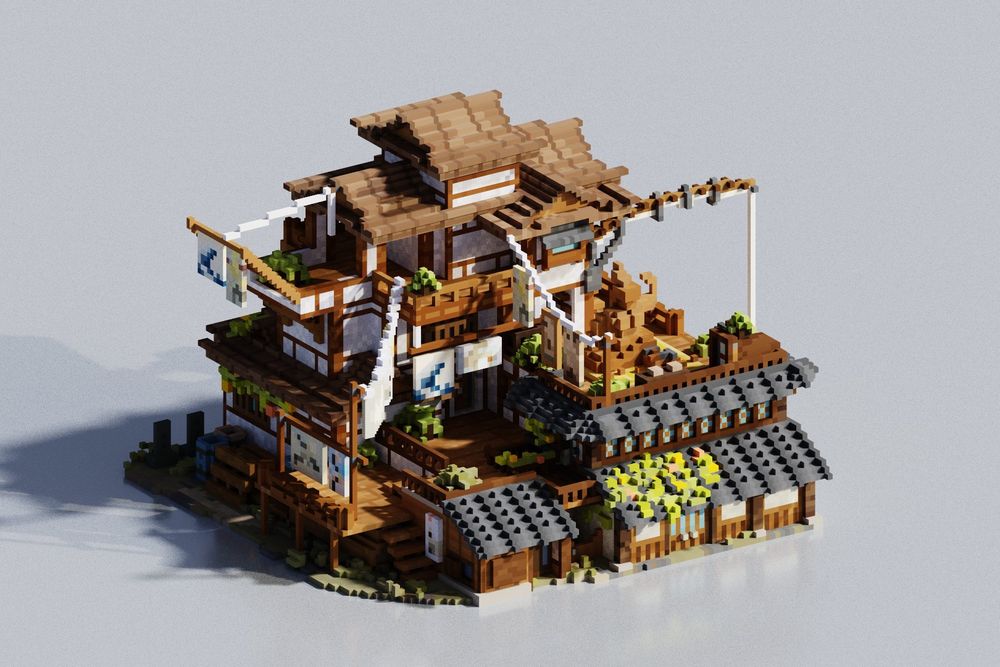 A Japanese styled art studio made for the game station to station 