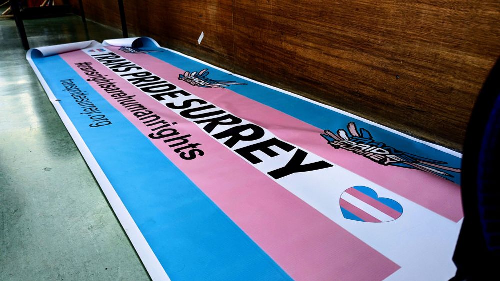 Trans Pride Surrey banner