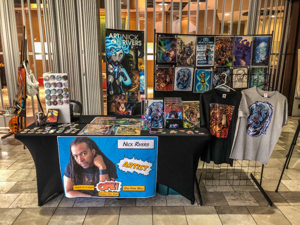 Art of Nick Rivers at Omaha pop expo