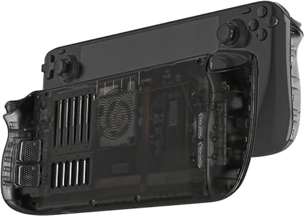 Amazon.co.jp: SHEAWA Steam Deck Case, Cover, Dress-up Case, Modified, Improves Heat Dissipation, PC Shockproof, Accessories, (Transparent Black) : Computers