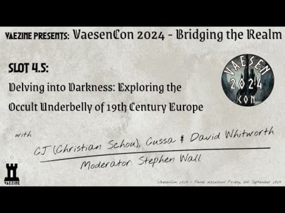 VaesenCon 2024 | Slot 4.5 - Delving into Darkness | Panel Discussion