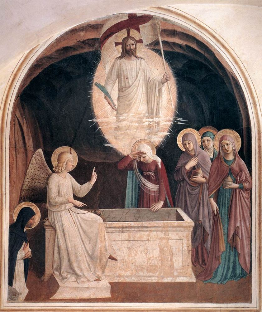 Fresque Christ ressuscité de Fr. Angelico
